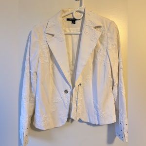 pearl white jacket